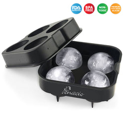 Silicon Ice Ball Tray - 4 Balls