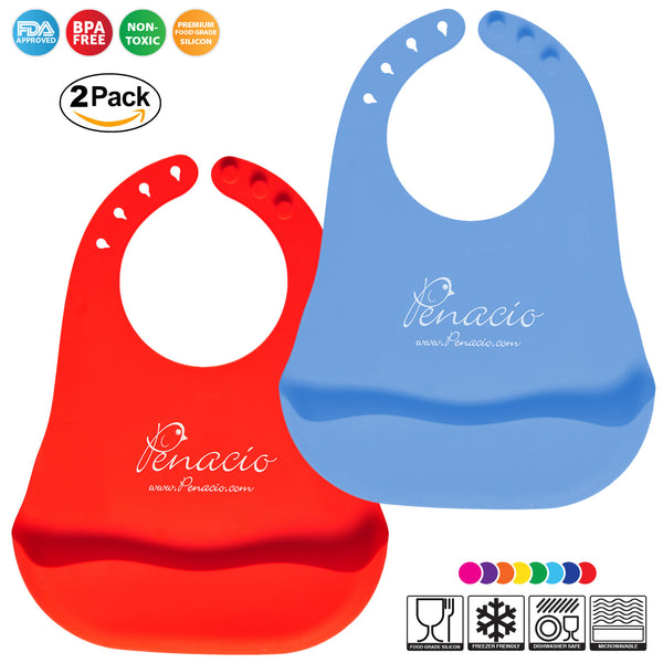 Silicone Baby Bibs - Set