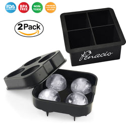 Silicon Ice Tray Combo - 4 Square & 4 Round