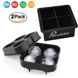 Silicon Ice Tray Combo - 4 Square & 4 Round