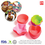 Silicon Cupcake Mold Set 24pc