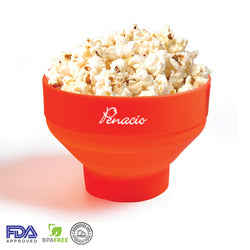 Collapsible Pop Corn Popper Silicon Bowl